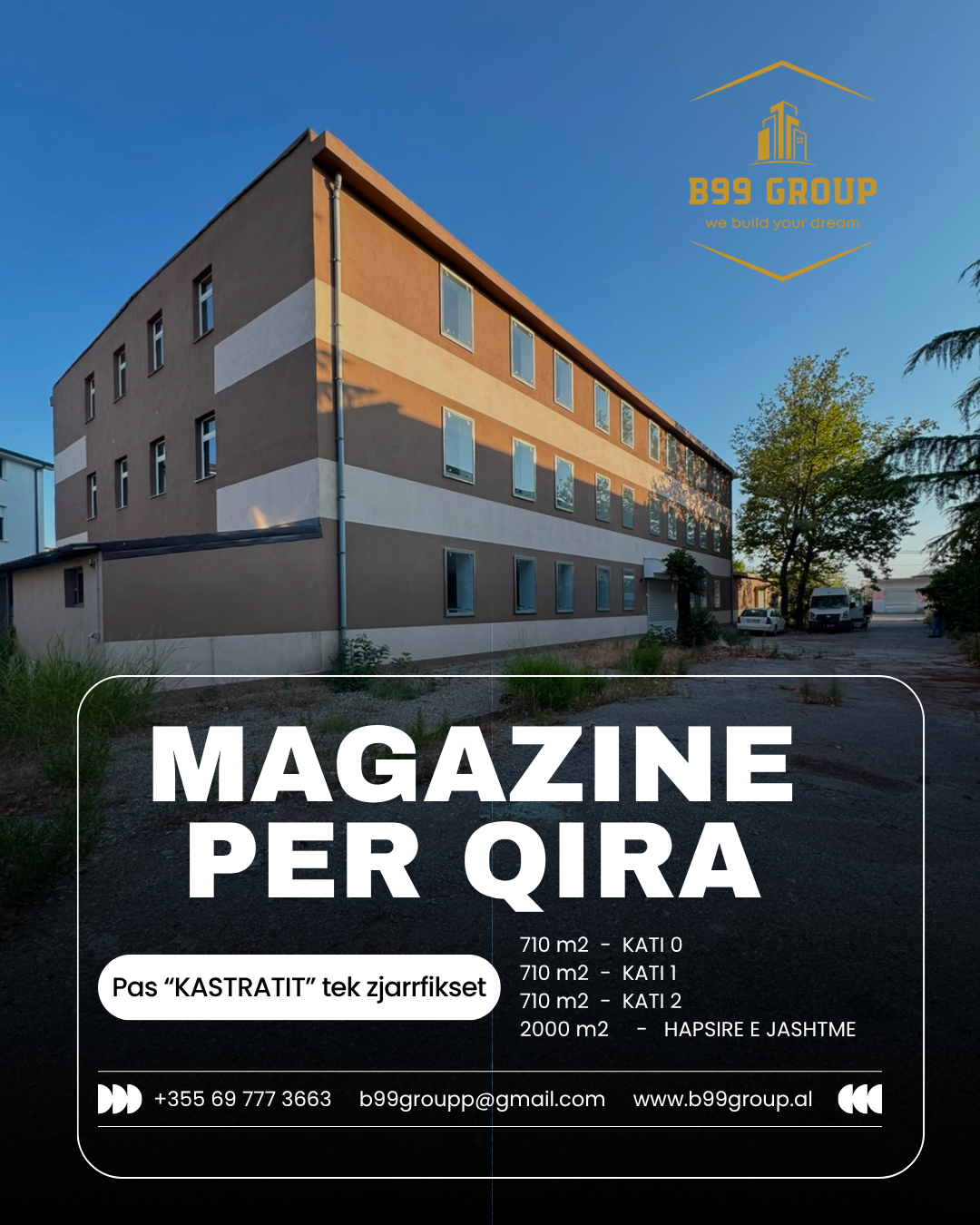 Qira Ditore WAREHOUSE FOR RENT - SHKODER