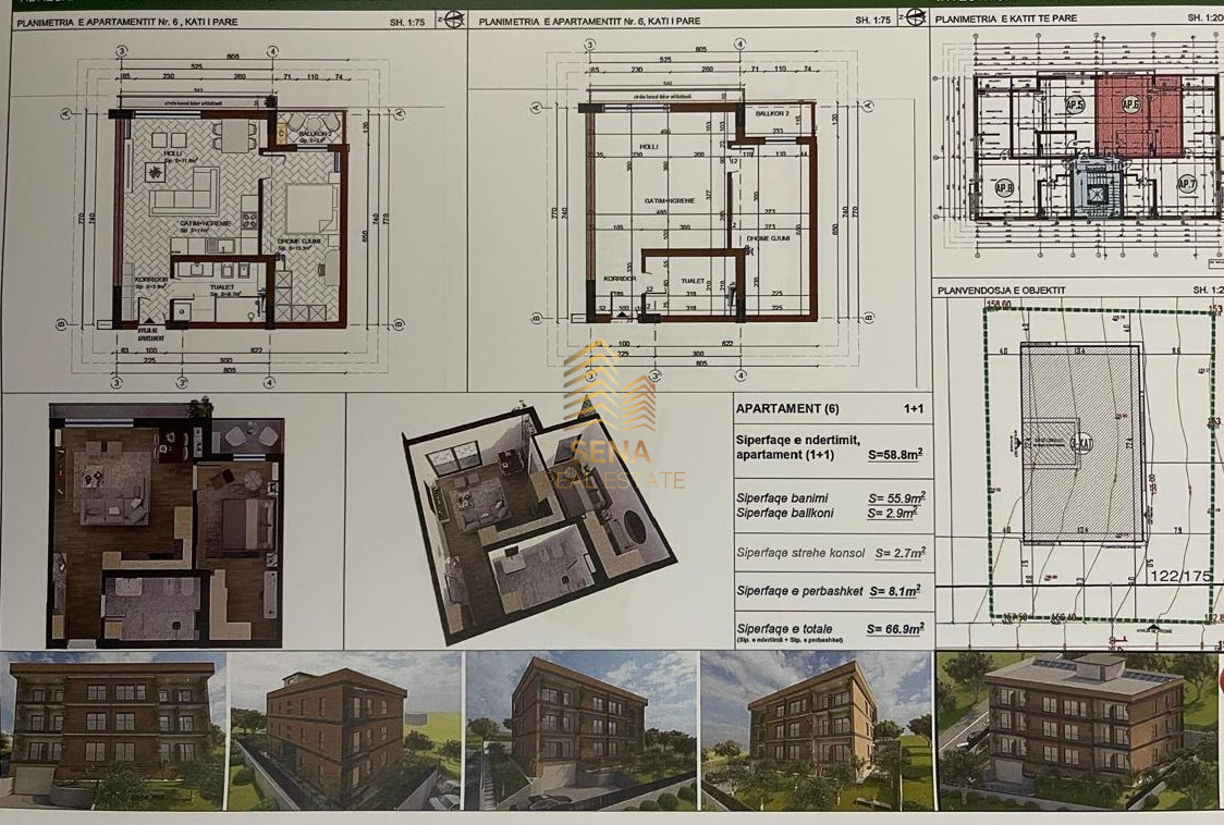 Shitet, Apartament 1+1+BLK, Babrru – “Olive Hills” Residence, 87.000 Euro