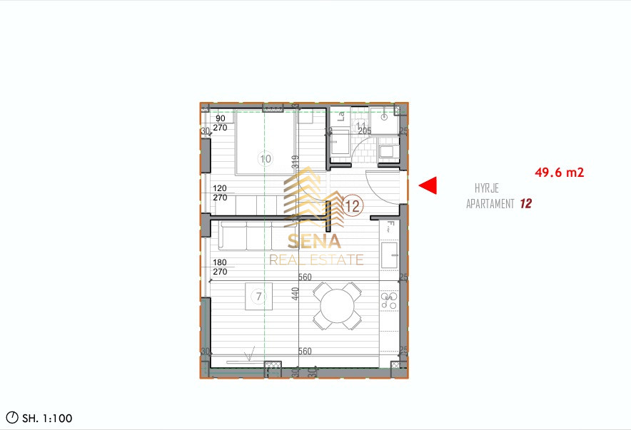 Shitet Apartament 1+1, T1 Residence – Liqeni i Thate, 138.680 Euro
