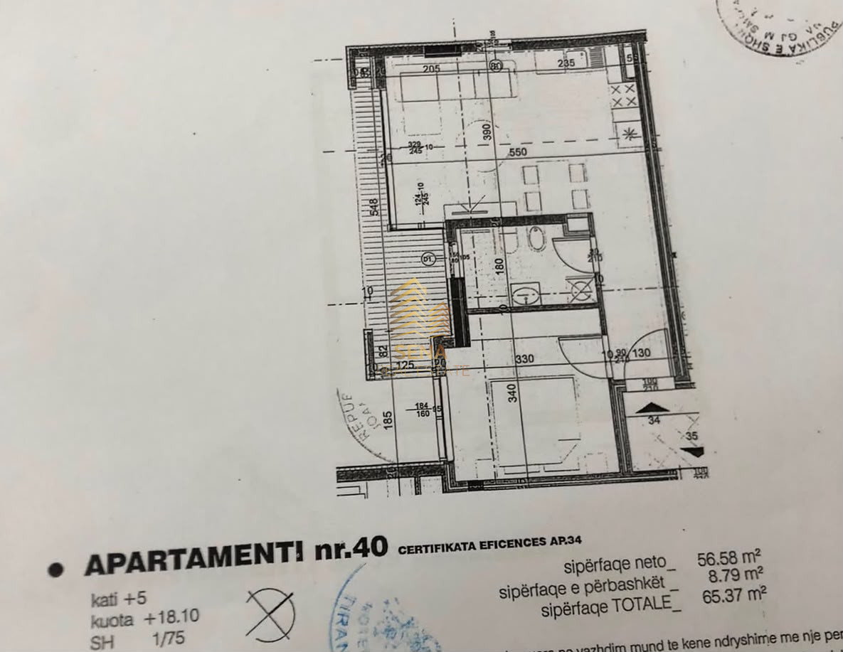 Shitet, Apartament 1+1+blk+Post Parkimi, Ish Fusha e Aviacionit, 12.500.000 Leke