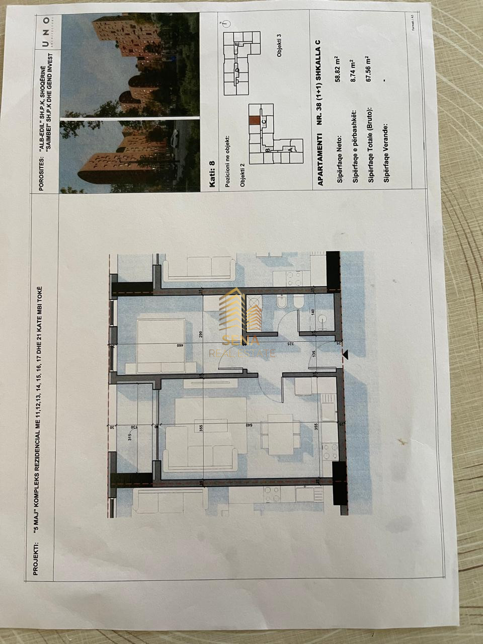 Shitet, Apartament 1+1+blk+Post Parkimi, 5 Maji, 126.100 Euro