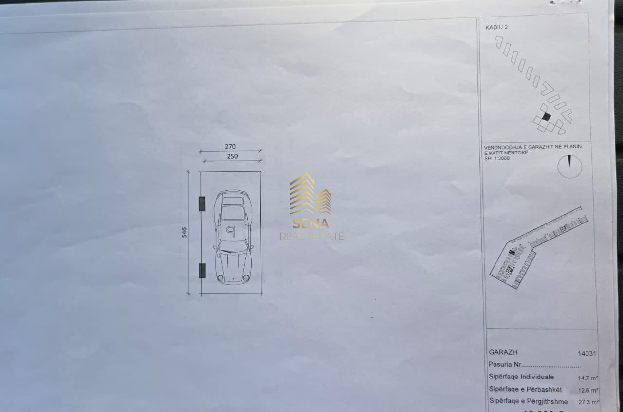 Shitet, 2 Poste Parkimi, Ali Demi- Rezidenca Kadiu, 600 Euro/m