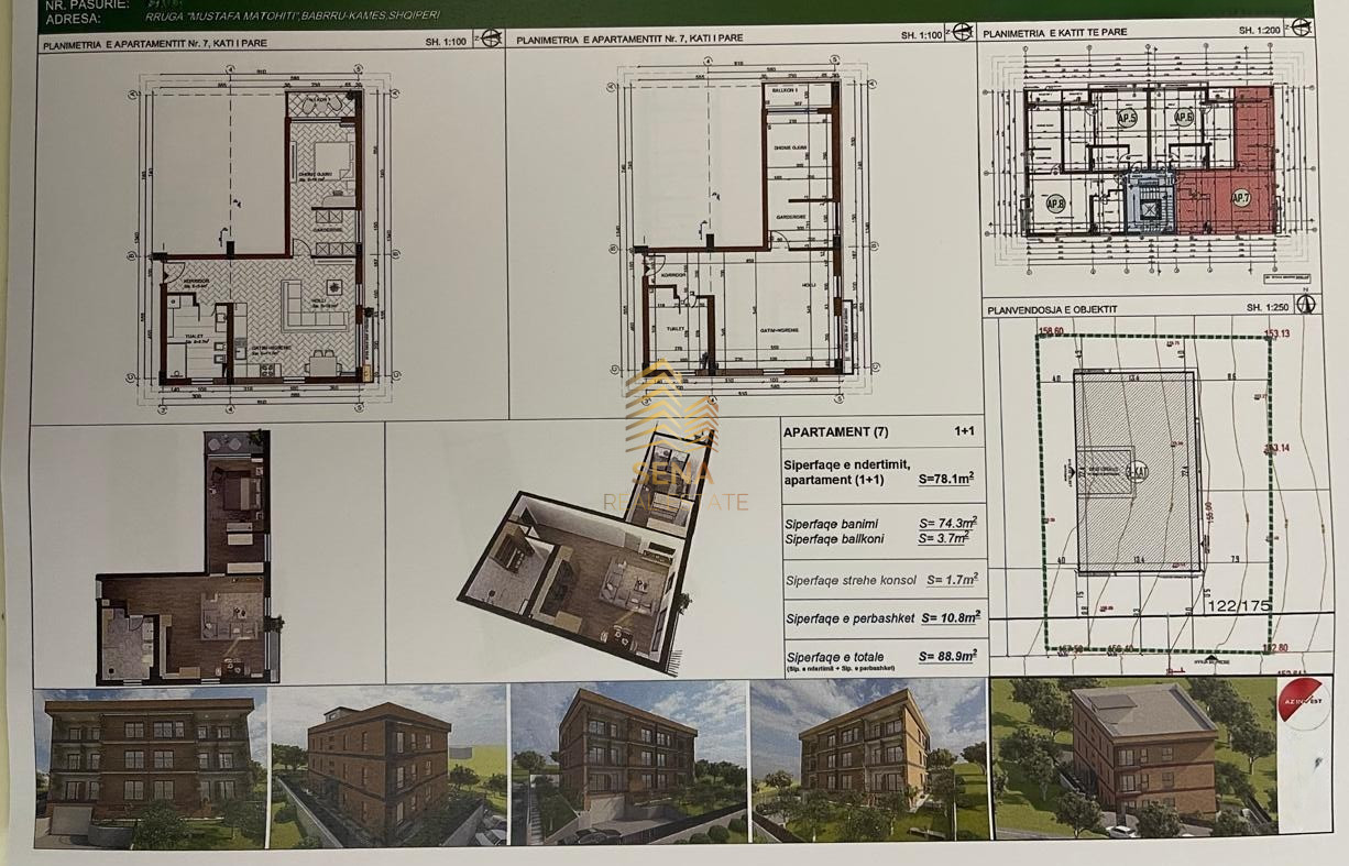 Shitet, Apartament 1+1+BLK, Babrru – “Olive Hills” Residence, 87.000 Euro
