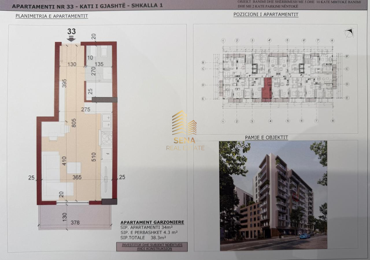 Shitet, Garsoniere+blk, Kinostudio, 83.000 Euro