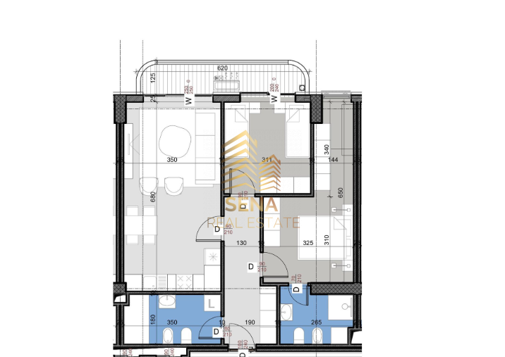 Shitet, Apartament 2+1+2+blk, Rruga e Dibres – Pas Amerikan II, 1800 Euro/ m²