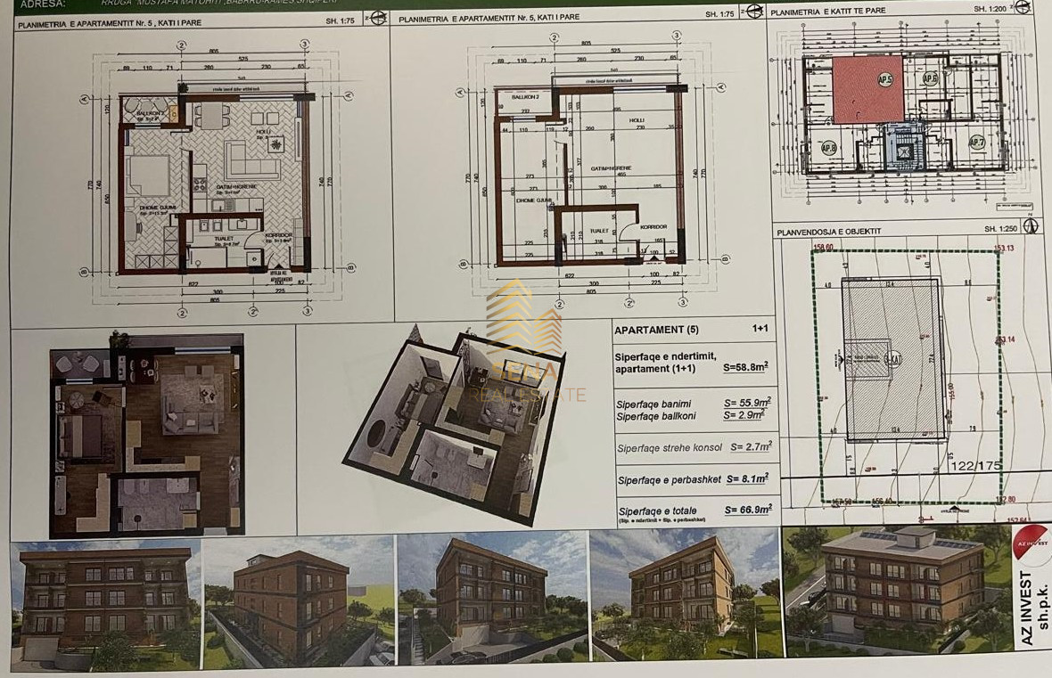 Shitet, Apartament 1+1+BLK, Babrru – “Olive Hills” Residence, 87.000 Euro