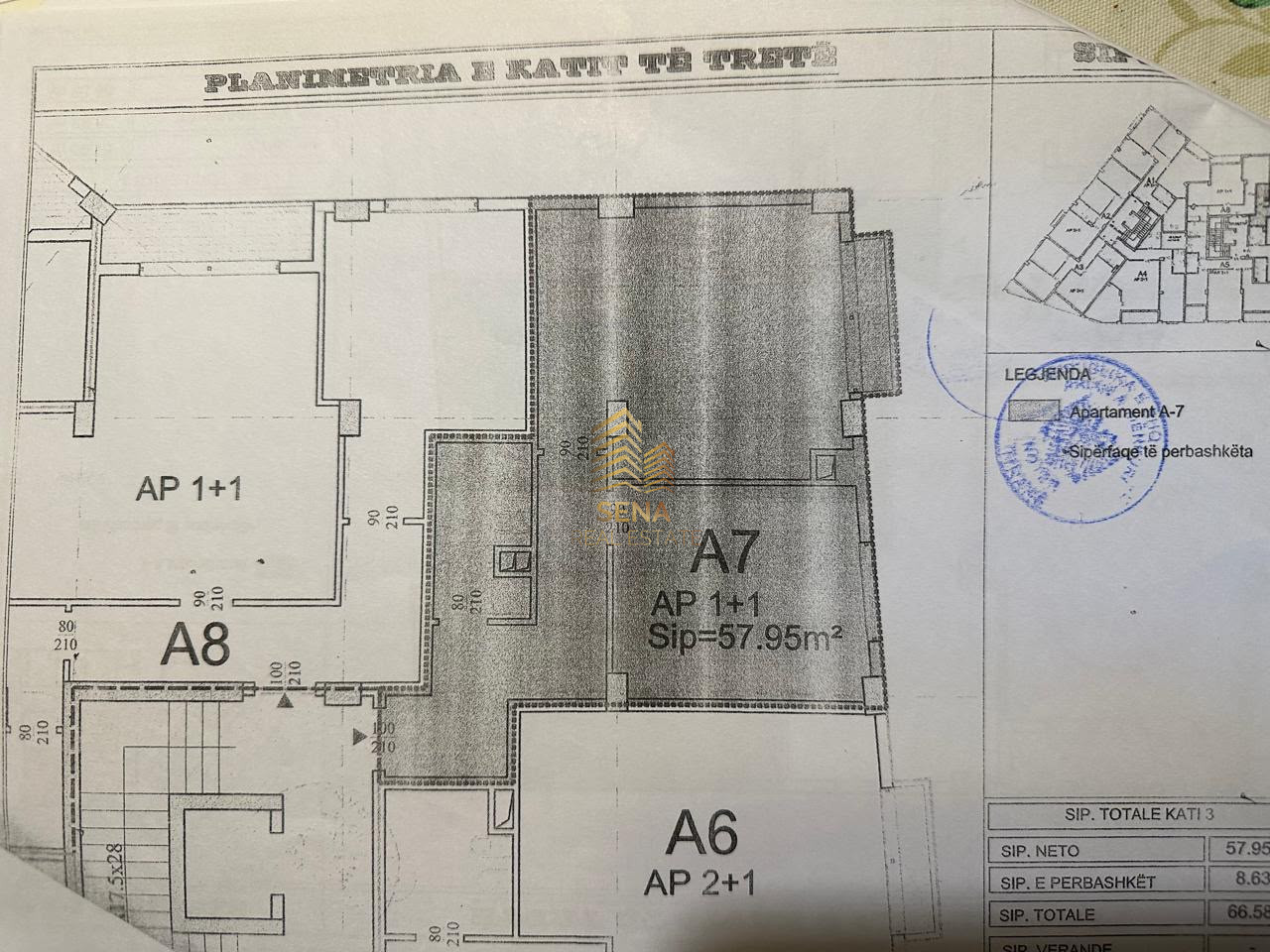 Shitet Apartament 1+1, Liqeni i Thate, 12.900.000 Leke