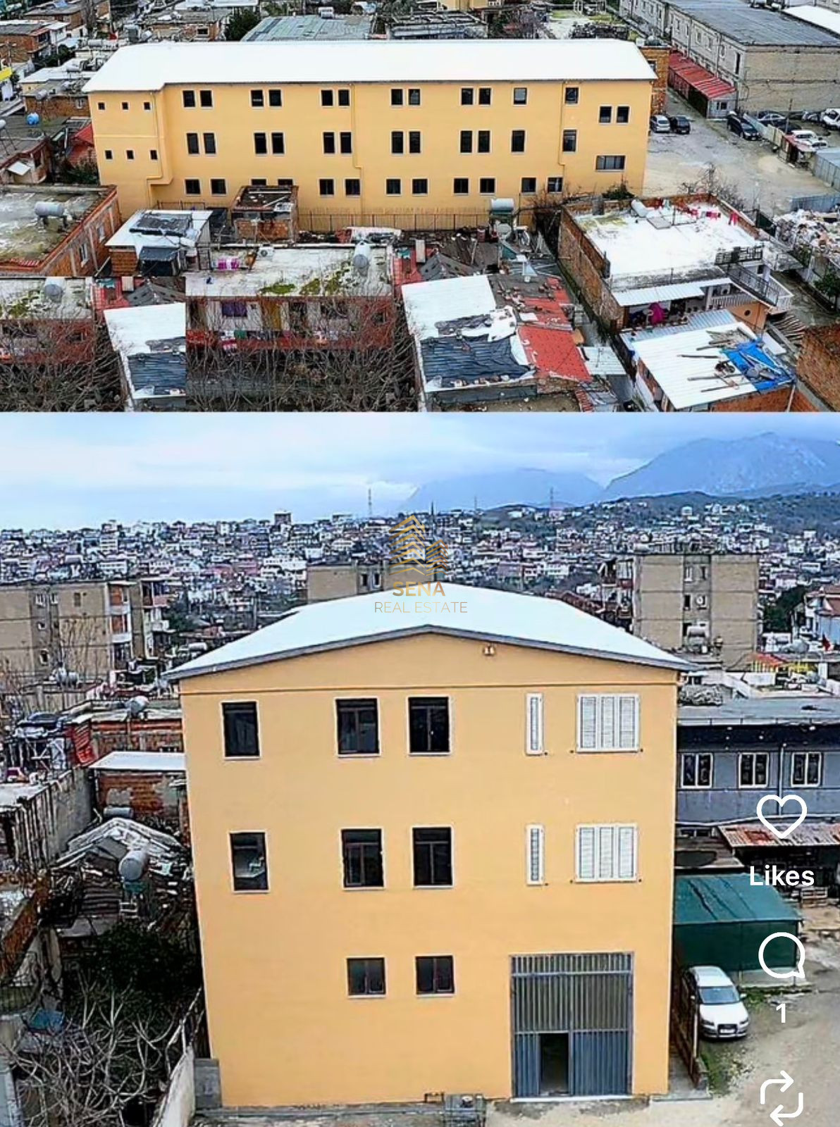 Qira, 2 kate Ambient Biznesi 1060m2, Allias, 350,000 Lek/muaj Bruto